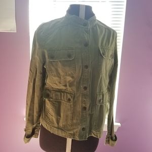J.Crew Army Green Cotton Jacket